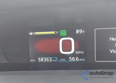 2017 Toyota Prius Four/Four Touring/One/Three/Three Touring/Two/Two Eco z USA, uszkodzony, nr VIN JTDKARFU3H3041897